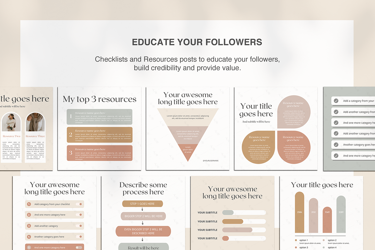 Pastel Instagram Templates for Canva, a Social Media Template by Templates Boutique (Photo 5 of 9)