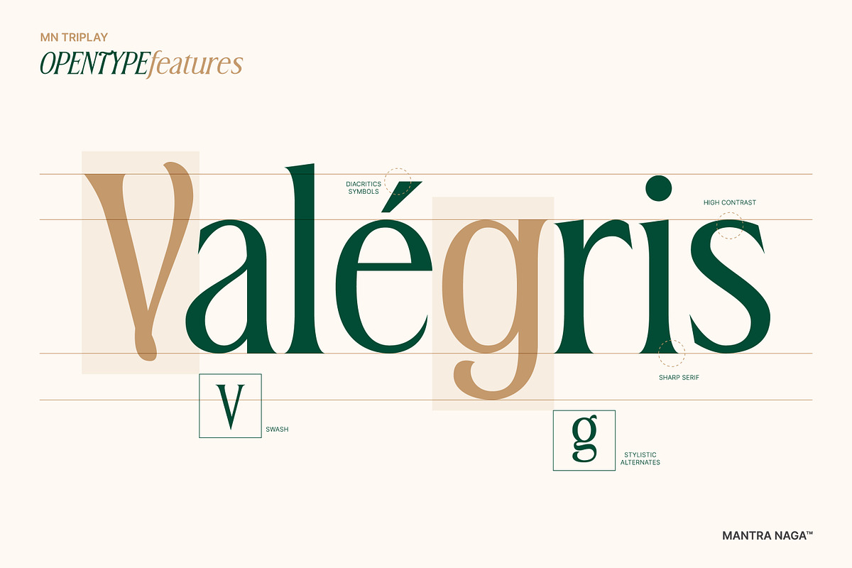 MN Triplay - Elegant Display Serif, a Serif Font by Mantra Naga (Photo 7 of 15)