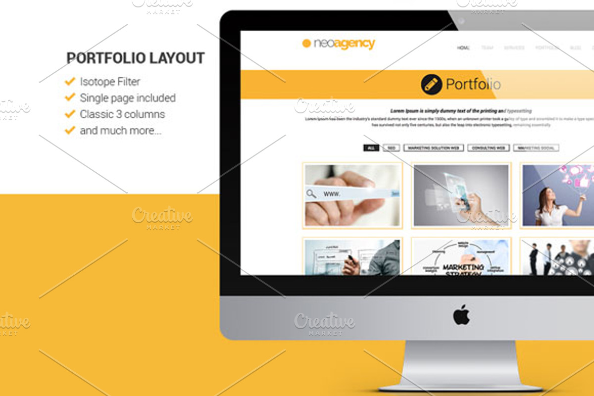 neoAgency – HTML5 Corporate Template, a Bootstrap Template by Theme in the Box (Photo 4 of 5)
