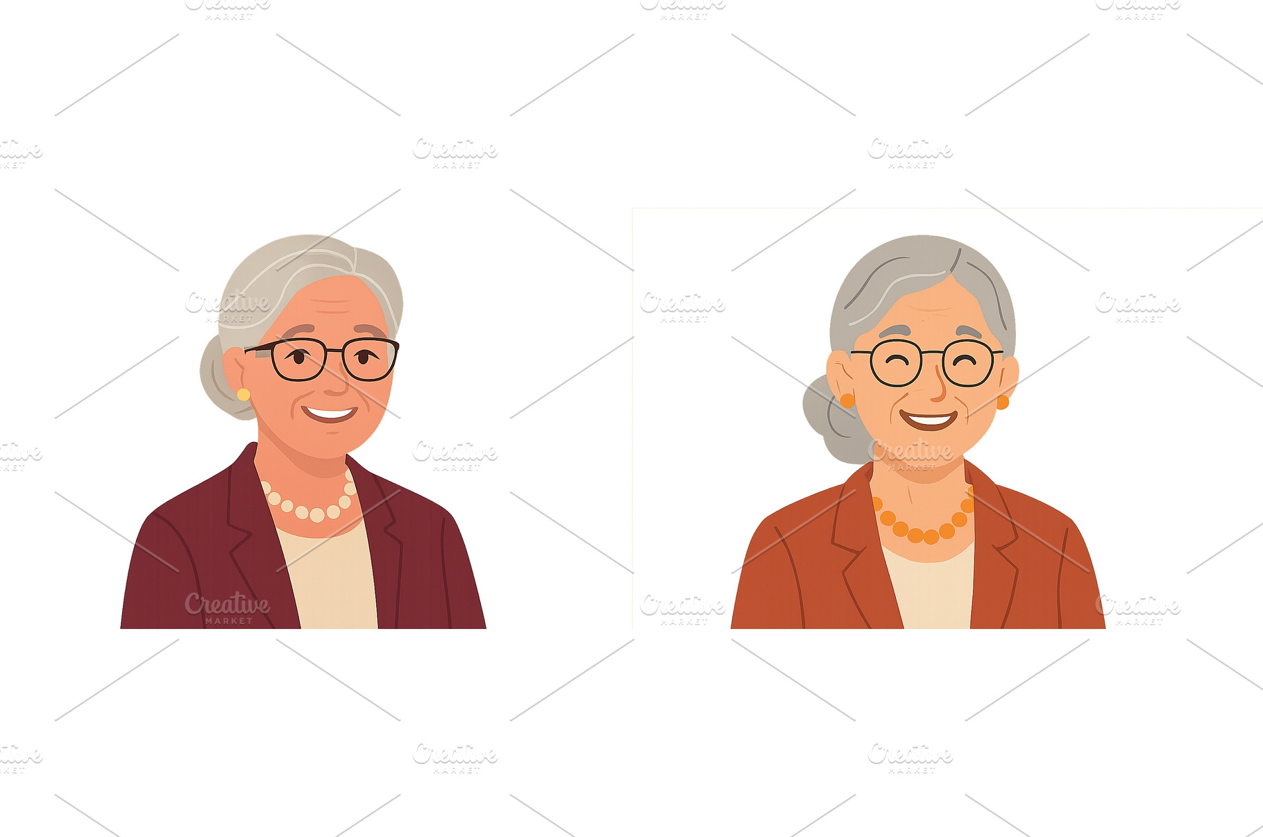 Senior women with gray hair wearing, a Person Photo by ZinetroN