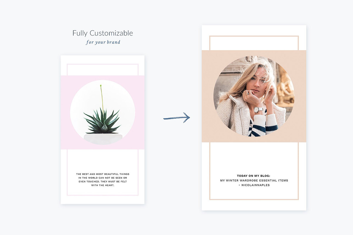 Instagram Stories Pastel Pink CANVA, a Social Media Template by Poego Social (Photo 3 of 12)