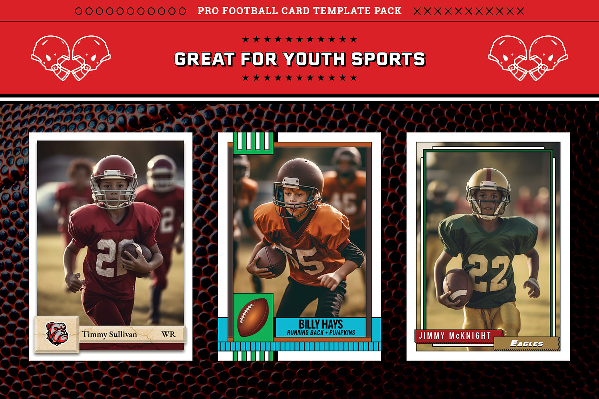 1990's Pro Football Cards PACK A, a Card Template by Chris Weibring (Photo 10 of 11)