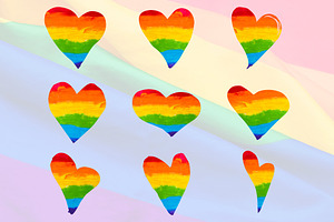 Rainbow Heart Clipart