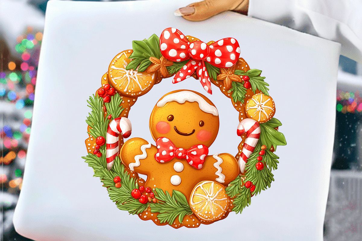 Christmas Gingerbread Clipart, an Illustration by Craft Nest (Photo 9 of 10)