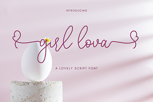 Girl Lova - Lovely Font