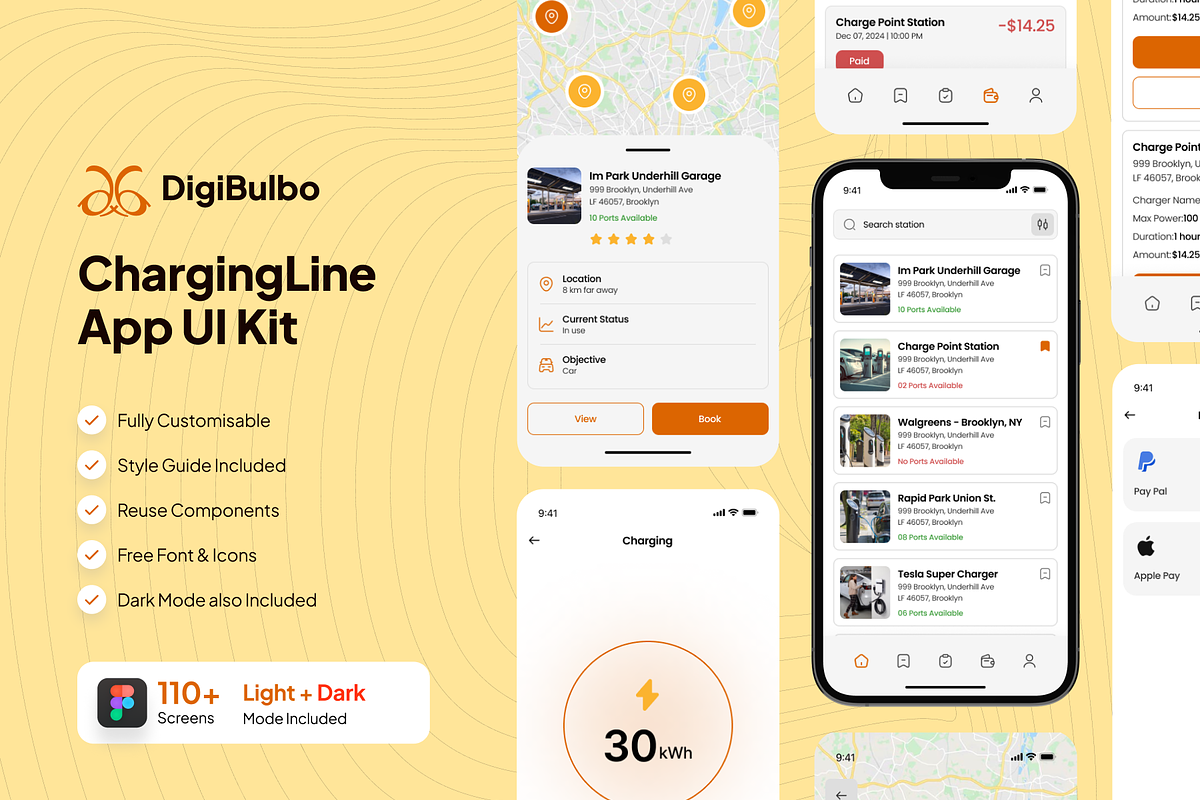 Charging Line - EV Charging Station, an UI Kit Template by Digibulbo (Photo 1 of 8)