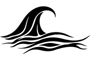 Minimal Wave Silhouette, an Object Graphic by Designer_Momina (Thumbnail 3 of 18)