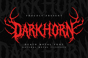 Darkhorn | Death Metal Font, a Symbol Font by Masyafi Studio (Thumbnail 1 of 8)