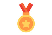 Medal Flat Icon, a Duotone Icon by Pexelpy (Thumbnail 1 of 2)
