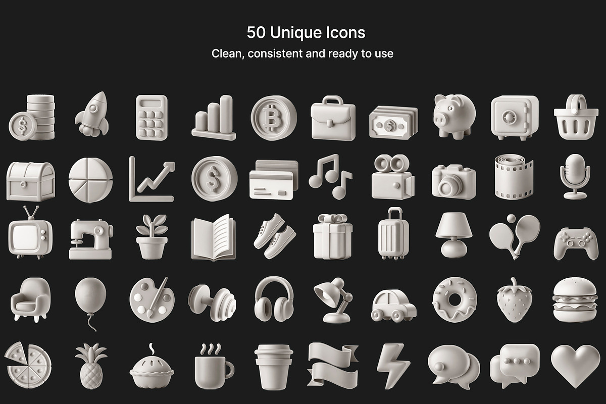 Modern 3D Icons Set, an Icon by GraphicWave (Photo 2 of 4)
