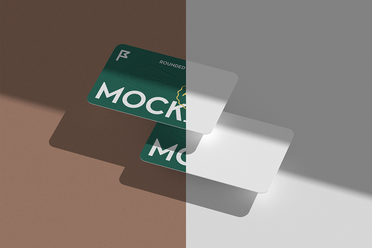 Rounded Business Cards Mockup Set, a Business Card Template by Dopestype (Photo 5 of 5)