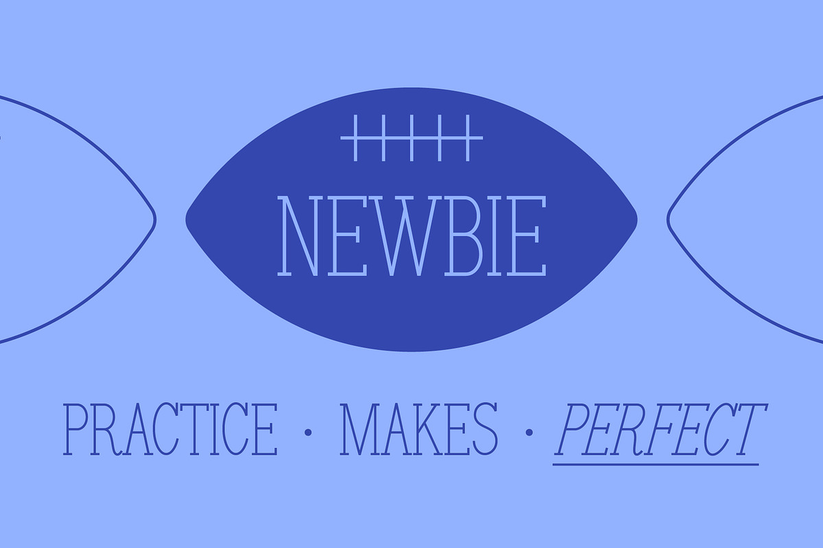 Newbie, a Serif Font by HalfAwakeJake (Photo 4 of 7)