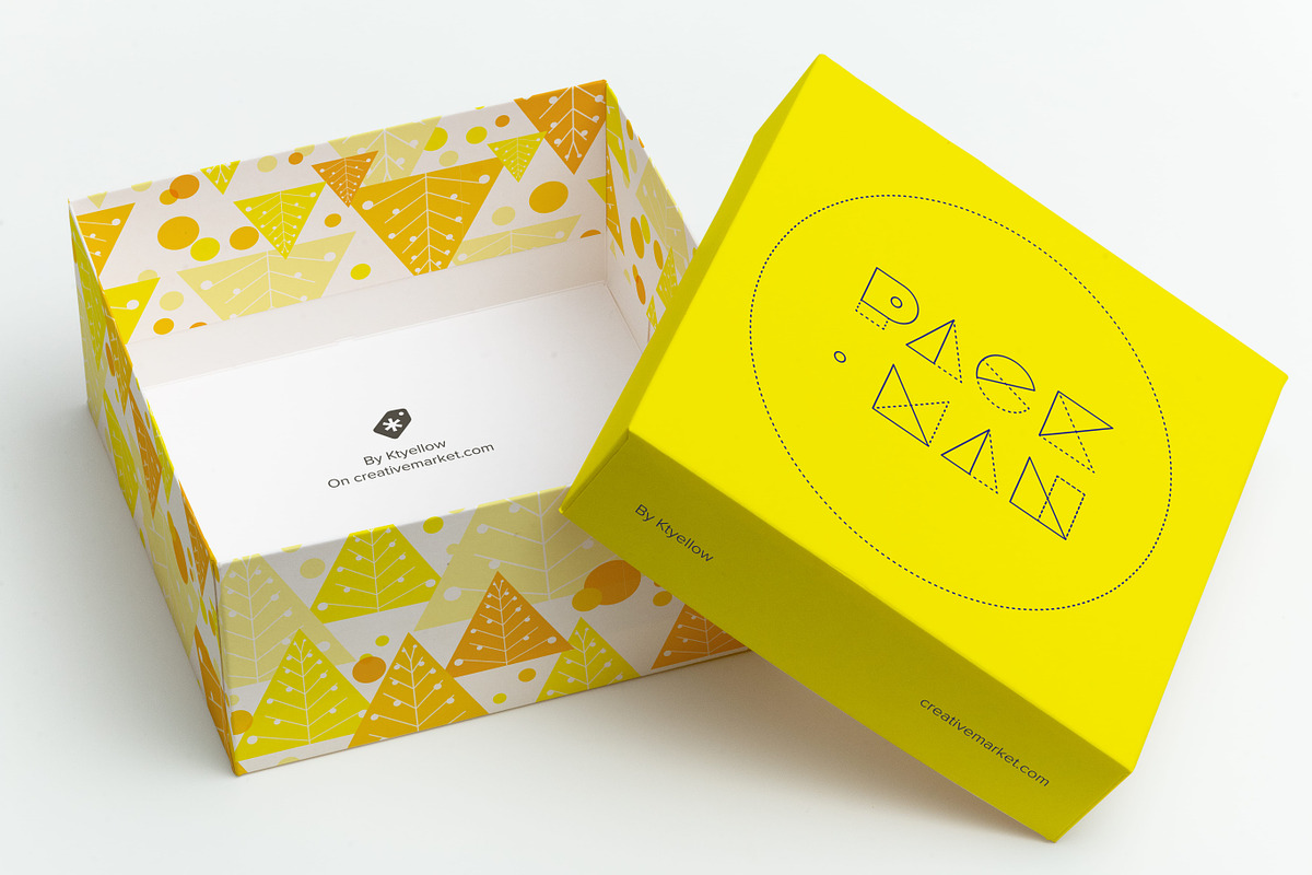 Big Gift Box Mockup 01, a Packaging Mockup by Ktyellow (Photo 1 of 3)