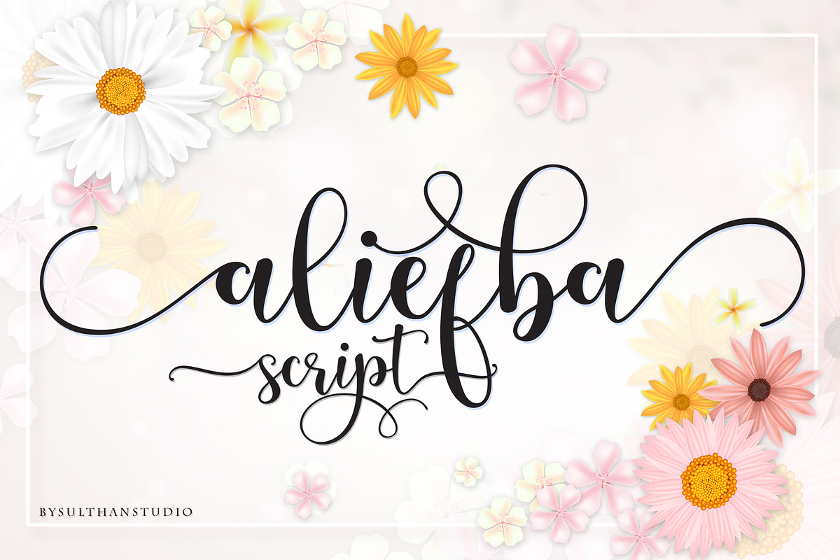 Aliefba Script, a Handwritten Font by Sulthan Studio (Photo 1 of 8)