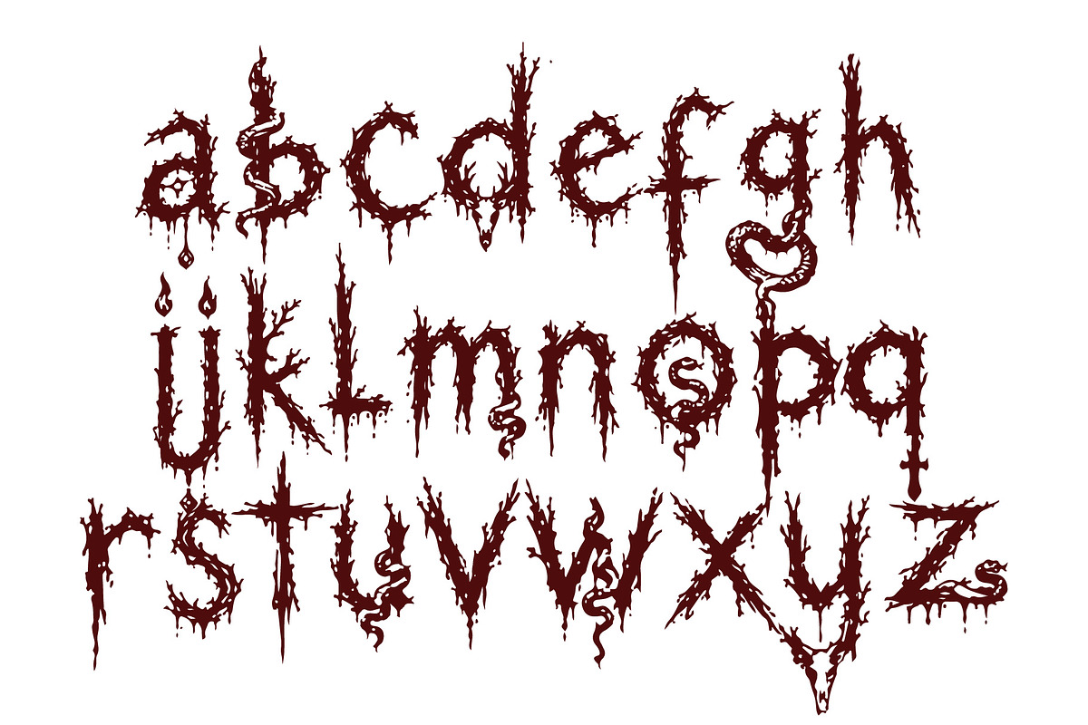 CultsithRitual - Cursed Damned, a Handwritten Font by HypeWorksCo (Photo 8 of 9)