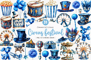 Watercolor Circus Festival PNG, an Illustration by SinaCreation (Thumbnail 1 of 5)