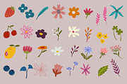 Bloom Abstract Flower & Fruits, an Object Illustration by HunEyy (Thumbnail 2 of 6)