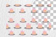 Dopamine Cakes Seamless Pattern Set, a Food Illustration by Oleksandra Illustrates (Thumbnail 9 of 14)