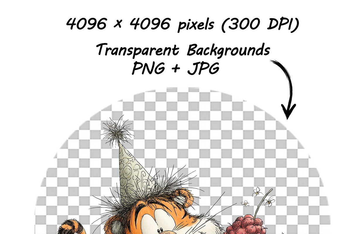Tiger Birthday Party Safari Cliparts, a Graphic by one-touch (Photo 17 of 17)