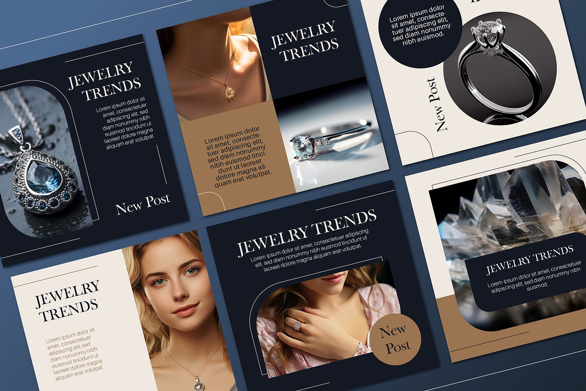 Elegant Jewelry Social Media Post, a Templates & Theme by studiogstock (Photo 1 of 4)