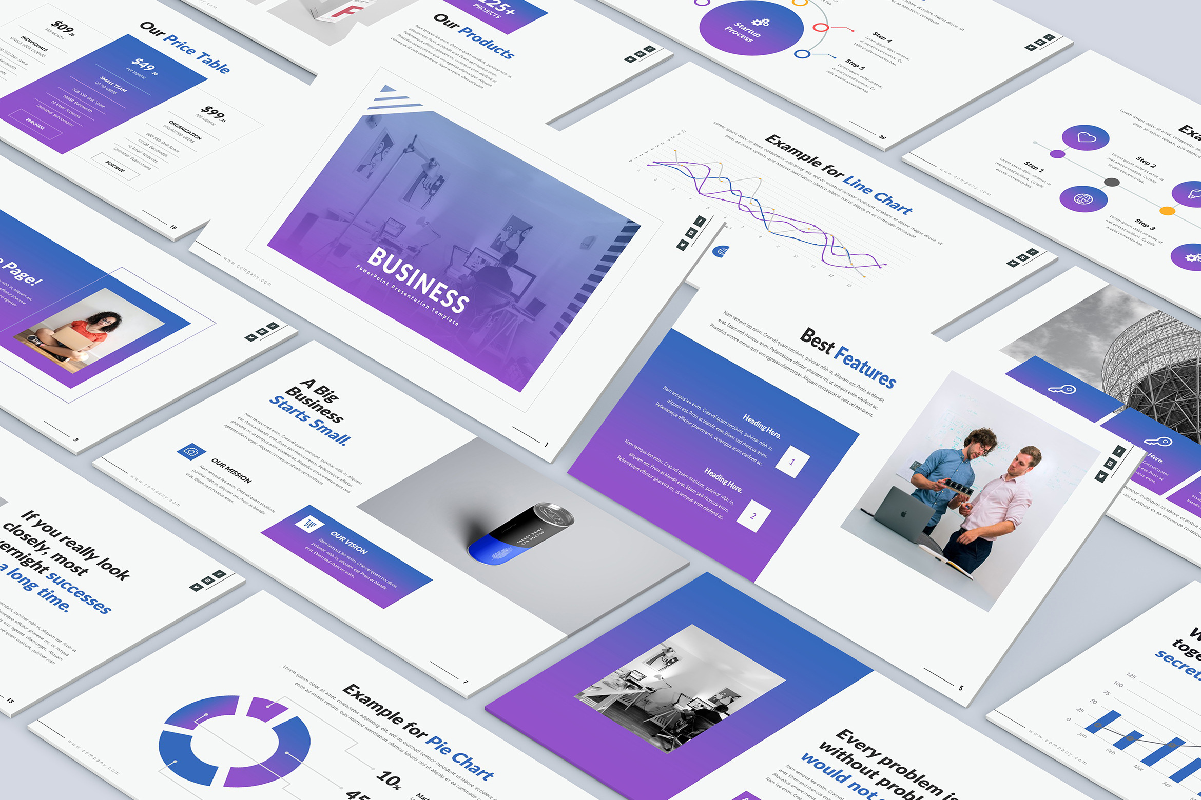 Gradients PowerPoint Template, a Presentation Template by graphix_shiv