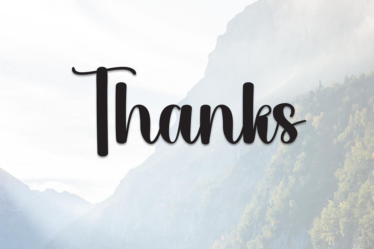 Mountain | Script Font, a Handwritten Font by Scratchones (Photo 9 of 9)