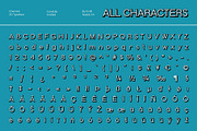 Chemian 3D, a Sans Serif Font by Craft Supply Co. (Thumbnail 8 of 8)