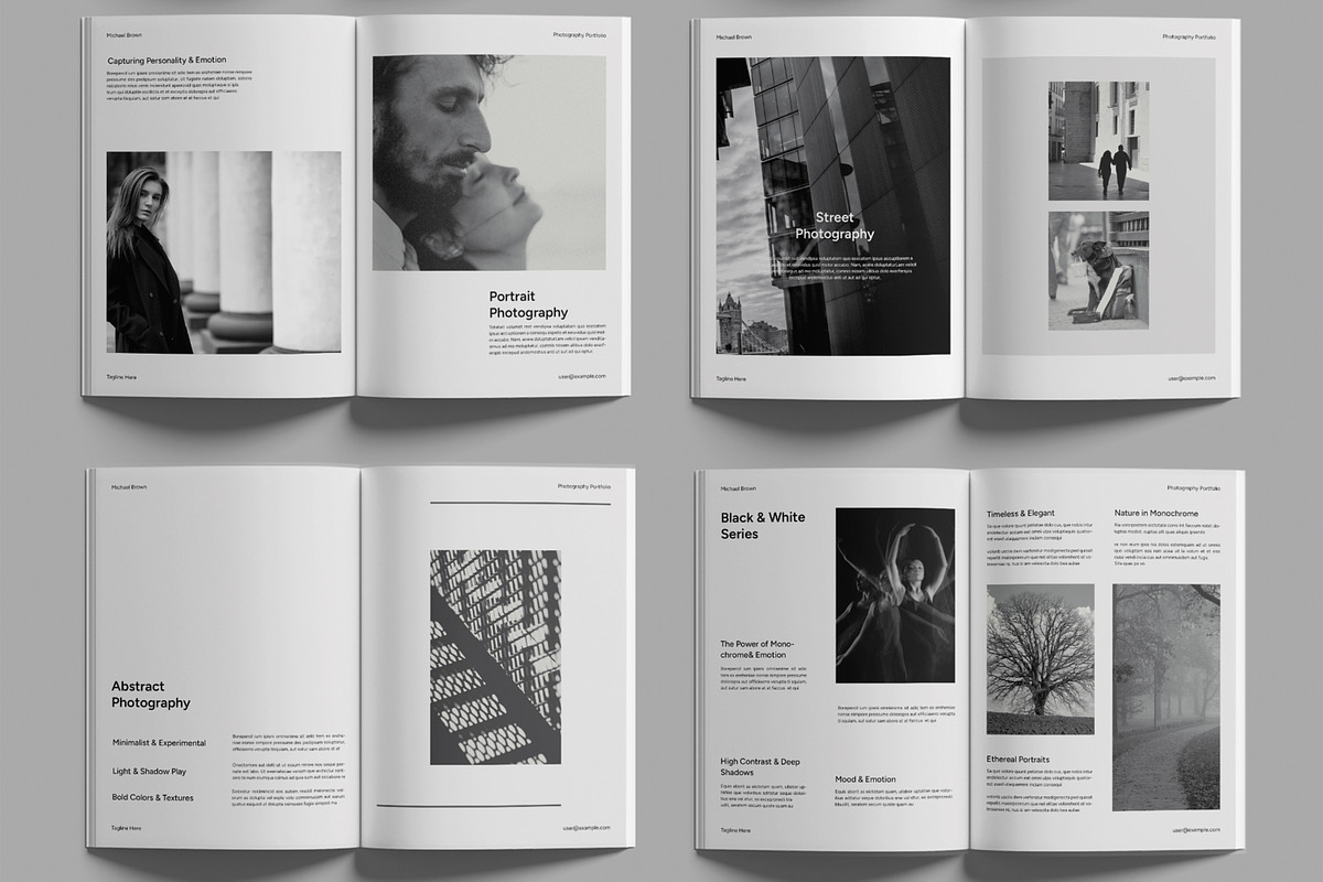 Minimalist Photography Portfolio, a Brochure Template by MightyDesign (Photo 3 of 6)