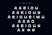 Azyncro - Digital Font, a Sans Serif Font by QR Design Studio (Thumbnail 5 of 8)