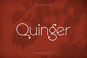 Quinger - Unique Sans Display, a Sans Serif Font by Almarkhatype (Thumbnail 1 of 10)