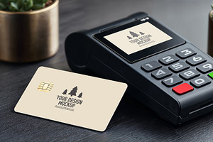 Modern mockup for card payment, a Wearable Device Mockup by OSORIOartist