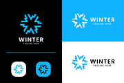 Letter W Rotate Logo Snowflake Icon, a Branding & Logo Template by Signatoro (Thumbnail 1 of 3)