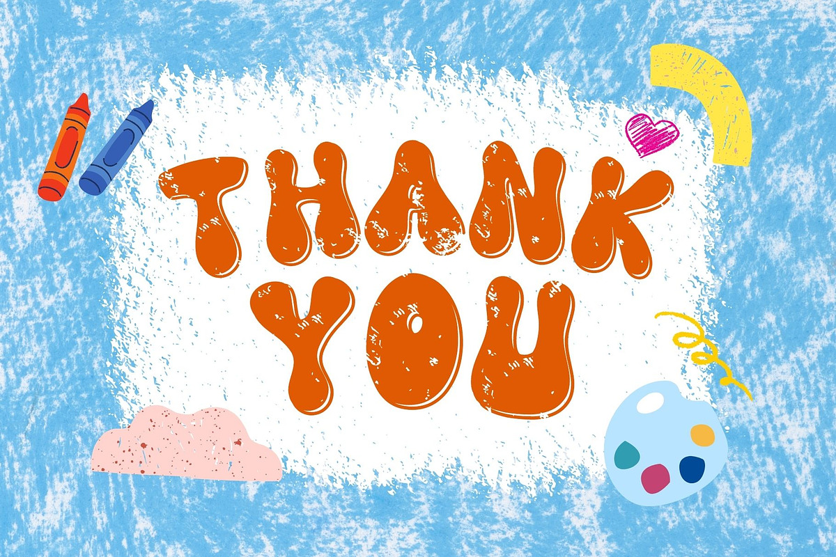 Retro Rainbow is a Retro Groovy font, a Handwritten Font by Brown Cupple (Photo 10 of 10)