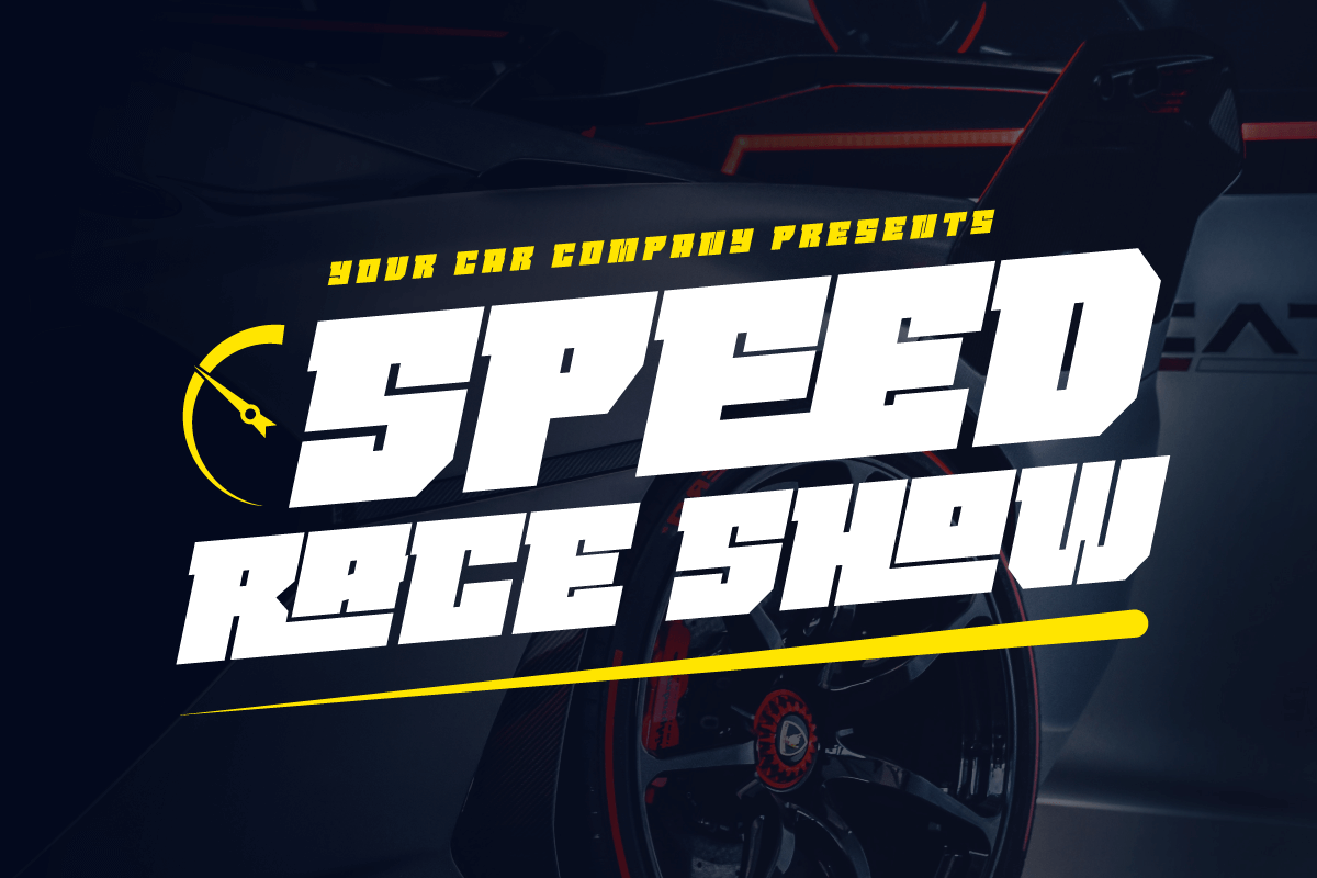 AMOONK – Sport Racing Font, a Font by productype1 (Photo 4 of 13)