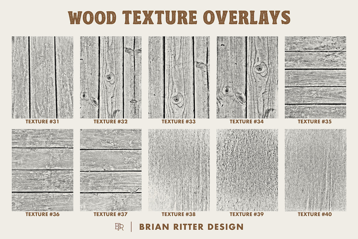 Wood Texture Overlays, a Texture Graphic by Brian Ritter Design (Photo 10 of 11)