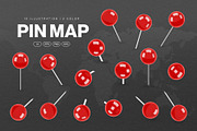 Map Pin Icons Set, an Object Graphic by DesignerCandies (Thumbnail 1 of 6)