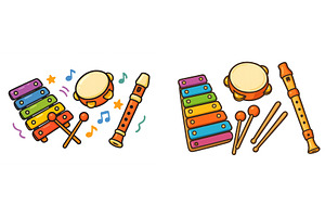 Colorful percussion instruments and, an Arts & Entertainment Photo by ZinetroN