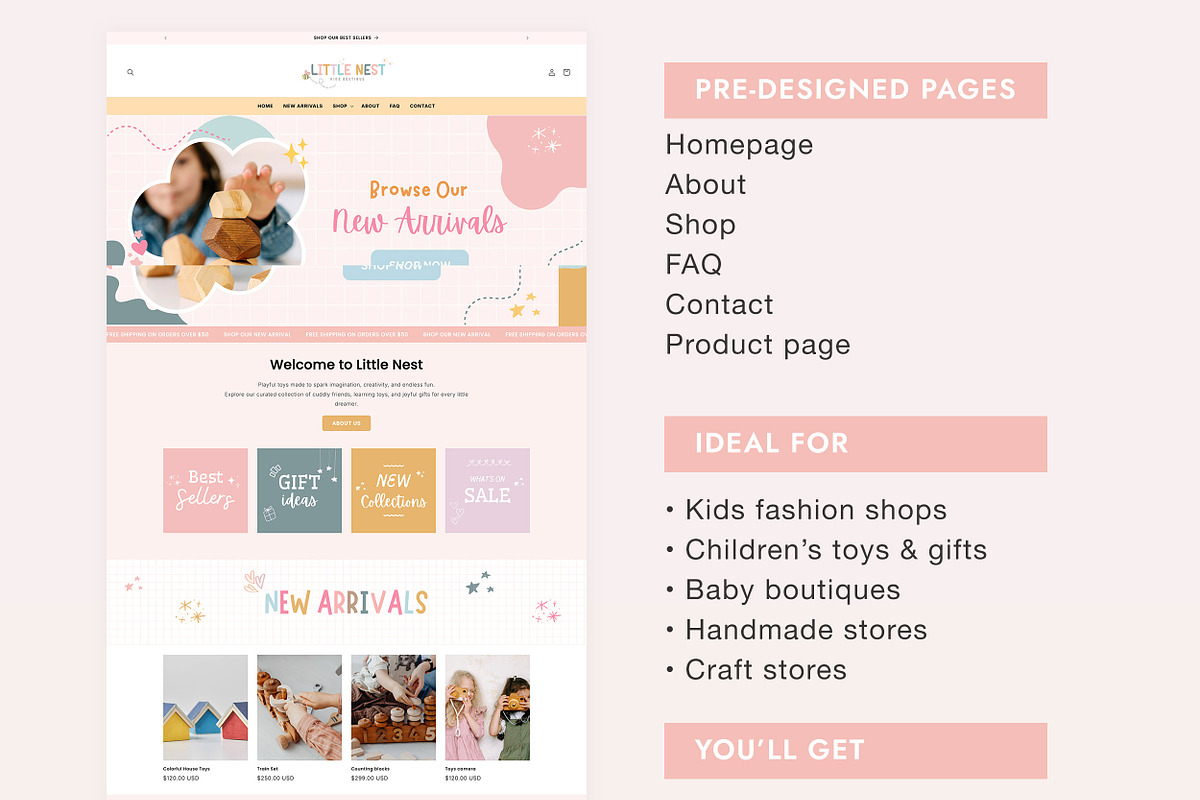 Baby and Kids Fashion Shopify Theme, a Shopify Template by Sky and Stars (Photo 6 of 7)