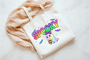 Trendy Halloween Spooky Neon Png, an Illustration by Watercolor design (Thumbnail 2 of 3)