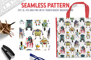Retro robots, an Object Illustration by kateja (Thumbnail 6 of 7)