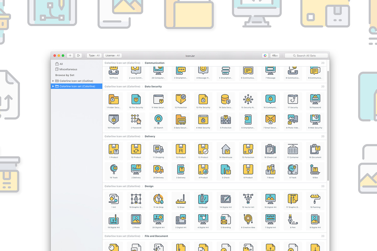 260 Color Line Icon x2, an Outline Icon by Just Icon (Photo 5 of 8)