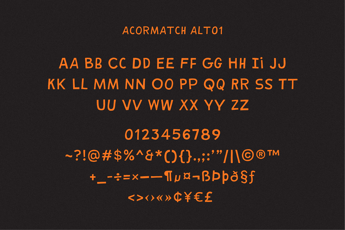 Acormatch Casual Hand Drawn, a Sans Serif Font by 24Design Studios (Photo 12 of 13)