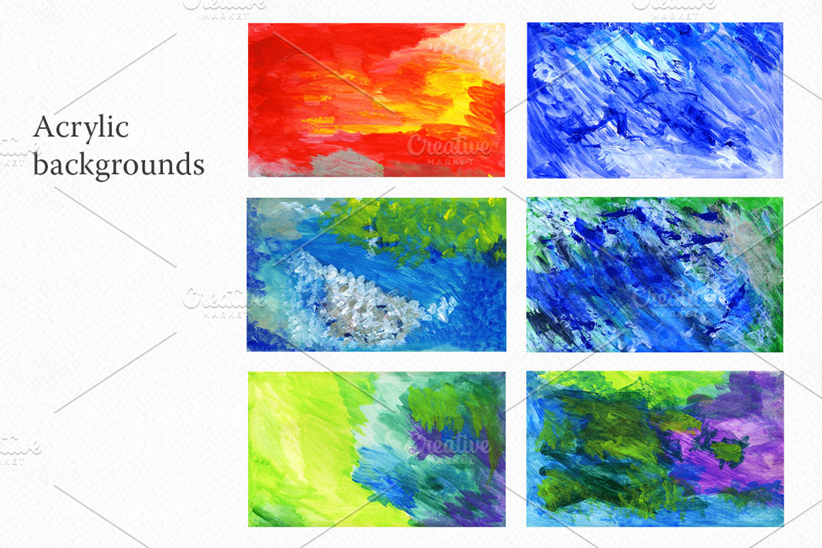 Acrylic Brushes for Photoshop, a Brush Add-On by Sunny Design (Photo 4 of 5)