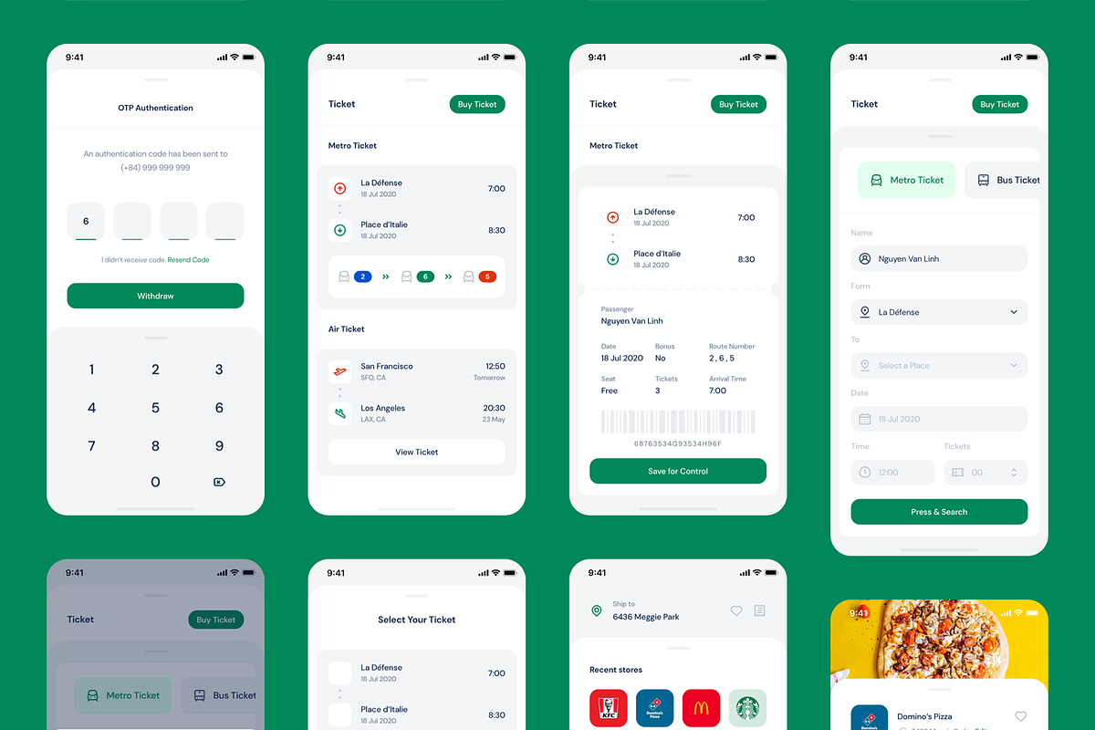 CaPay Wallet iOS UI Kit, an UI Kit Template by CaDesign (Photo 7 of 7)