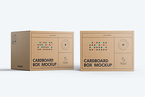 Cardboard Box Mockup