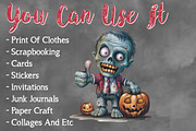 Halloween Zombie Sublimation, a Seasonal Illustration by Craft Nest (Thumbnail 5 of 5)