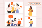 Autism Awareness Day Clipart, a Person Illustration by YuskinKot (Thumbnail 7 of 12)