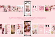 Pink Christmas Instagram Templates, a Social Media Template by SunshineStudioBoutique (Thumbnail 7 of 8)
