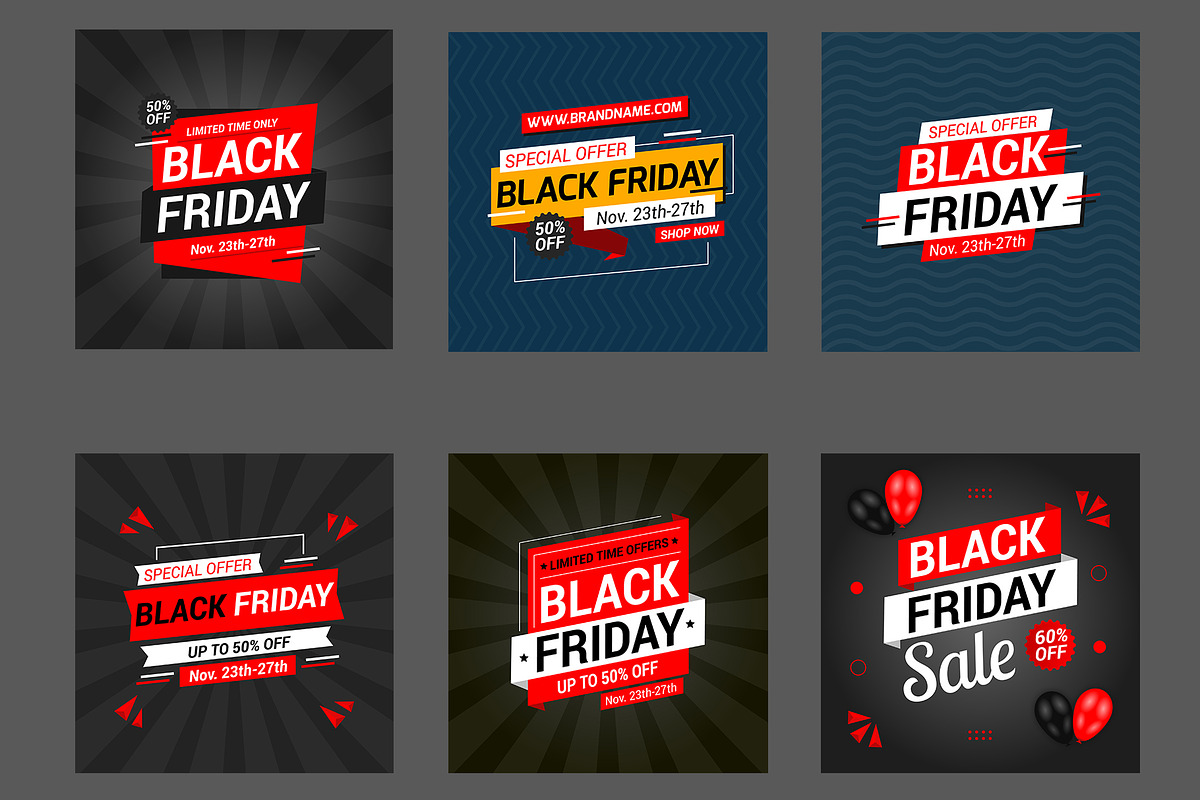 Black Friday Banner, a Social Media Template by alimran24 (Photo 2 of 4)