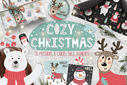 Cozy Christmas: patterns & cards, an Animal Illustration by Gulnara Sabirova (Thumbnail 1 of 7)